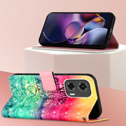 For Motorola Moto G Stylus 5G 2024 3D Painting Horizontal Flip Leather Phone Case(Chasing Dreams)