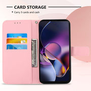 For Motorola Moto G Stylus 5G 2024 3D Painting Horizontal Flip Leather Phone Case(Flower)