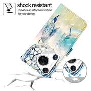 For Huawei Pura 70 Pro 3D Painting Horizontal Flip Leather Phone Case(Dream Wind Chimes)