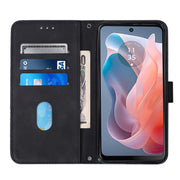 For Motorola Moto G Play 5G 2024 Crossbody 3D Embossed Flip Leather Phone Case(Black)