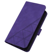For Motorola Moto G Stylus 5G 2024 Crossbody 3D Embossed Flip Leather Phone Case(Purple)