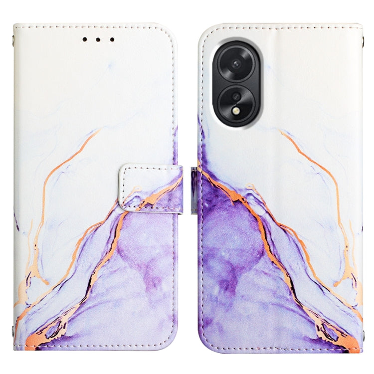 For OPPO A38 4G Global PT003 Marble Pattern Flip Leather Phone Case(LS006) - A38 Cases by PMC TechLife | Online Shopping South Africa | PMC TechLife | Buy Now Pay Later Mobicred