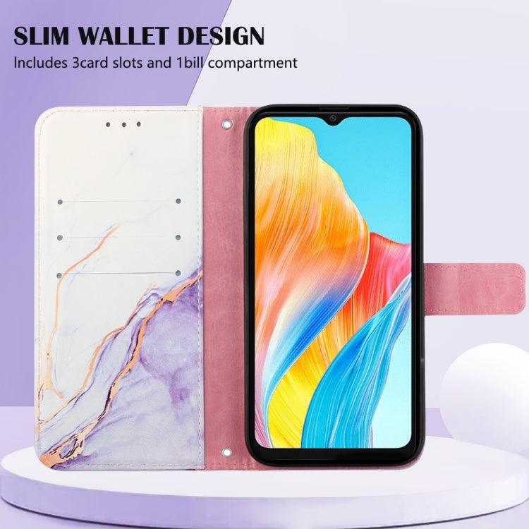 For OPPO A38 4G Global PT003 Marble Pattern Flip Leather Phone Case(LS006) - A38 Cases by PMC TechLife | Online Shopping South Africa | PMC TechLife | Buy Now Pay Later Mobicred
