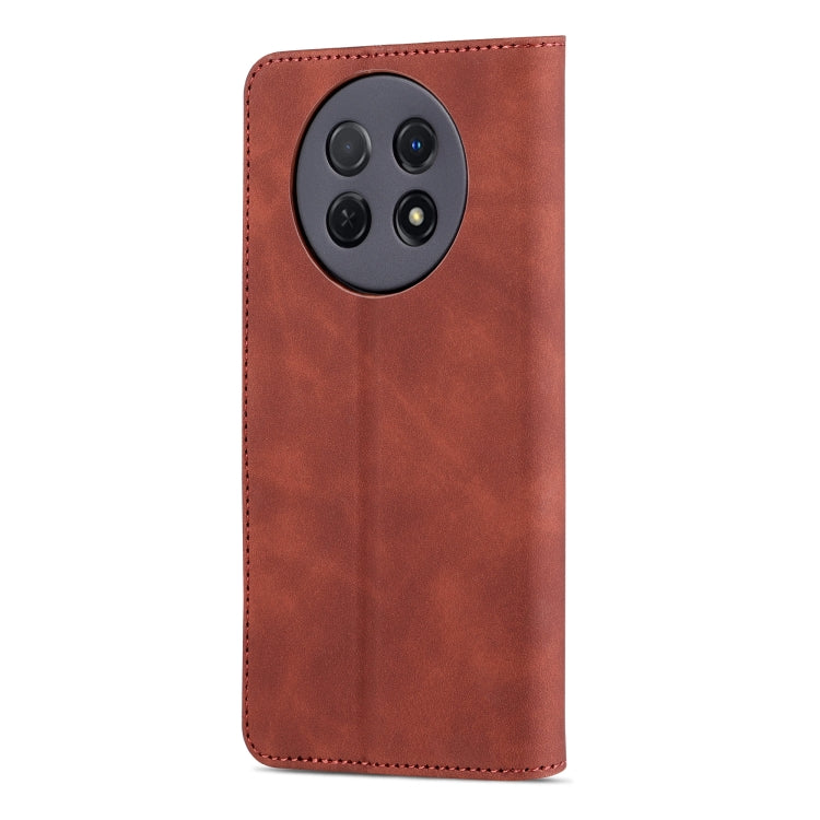 For Huawei Enjoy 60X/nova Y91 AZNS Skin Feel Calf Texture Flip Leather Phone Case(Brown) - Huawei Cases by AZNS | Online Shopping South Africa | PMC TechLife | Buy Now Pay Later Mobicred
