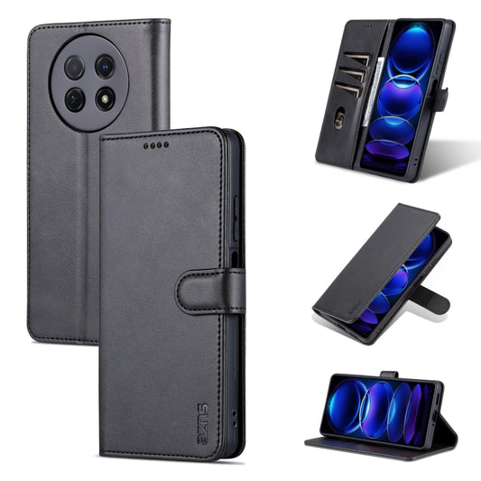 For Huawei Enjoy 60X/nova Y91 AZNS Skin Feel Calf Texture Flip Leather Phone Case(Black) - free shipping - PMC Jewellery - Order now!
