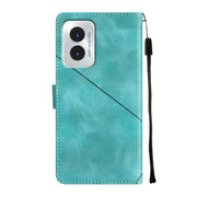 For Motorola Moto G Play 4G 2024 Skin Feel Embossed Leather Phone Case(Green)