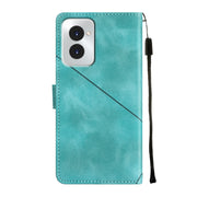For Motorola Moto G Power 5G 2024 Skin Feel Embossed Leather Phone Case(Green)