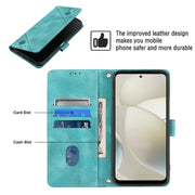 For Motorola Moto G Power 5G 2024 Skin Feel Embossed Leather Phone Case(Green)