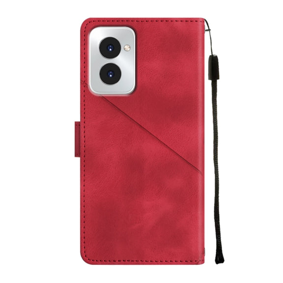 For Motorola Moto G Power 5G 2024 Skin Feel Embossed Leather Phone Case(Red)