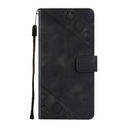 For Motorola Moto G Power 5G 2024 Skin Feel Embossed Leather Phone Case(Black)