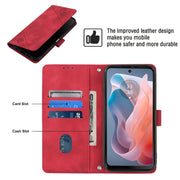 For Motorola Moto G Play 5G 2024 Skin Feel Embossed Leather Phone Case(Red)