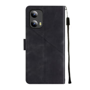 For Motorola Moto G Play 5G 2024 Skin Feel Embossed Leather Phone Case(Black)