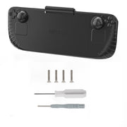 For Steam Deck Hifylux 3 in 1 Gaming Console Protector Guard Monitor Cover Sun Hood Kickstand Holder Mount(Black)
