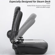 For Steam Deck Hifylux 3 in 1 Gaming Console Protector Guard Monitor Cover Sun Hood Kickstand Holder Mount(Black)