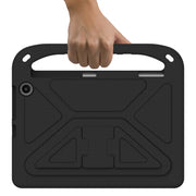 For Amazon Kindle Fire Max 11 Handle EVA Shockproof Tablet Case with Holder(Black)