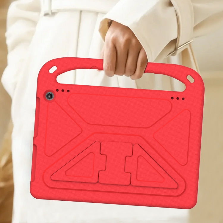 For Amazon Kindle Fire HD 10 2023 Handle EVA Shockproof Tablet Case with Holder(Red) - Amazon by PMC TechLife | Online Shopping South Africa | PMC TechLife | Buy Now Pay Later Mobicred
