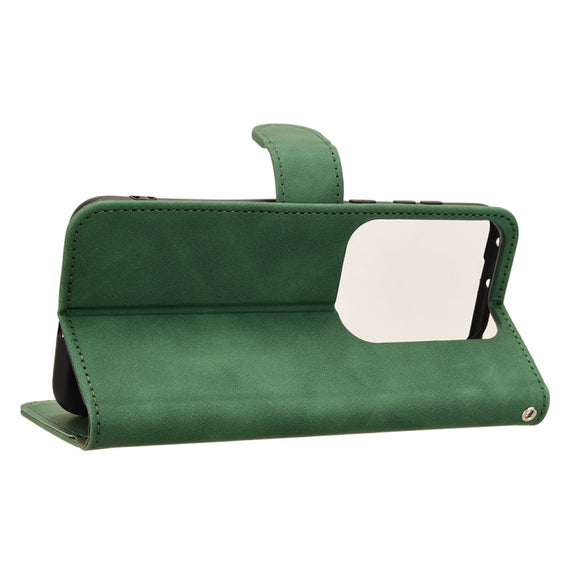 For Huawei Pura 70 Pro Skin Feel Magnetic Flip Leather Phone Case(Green)
