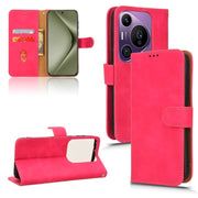 For Huawei Pura 70 Pro Skin Feel Magnetic Flip Leather Phone Case(Rose Red)