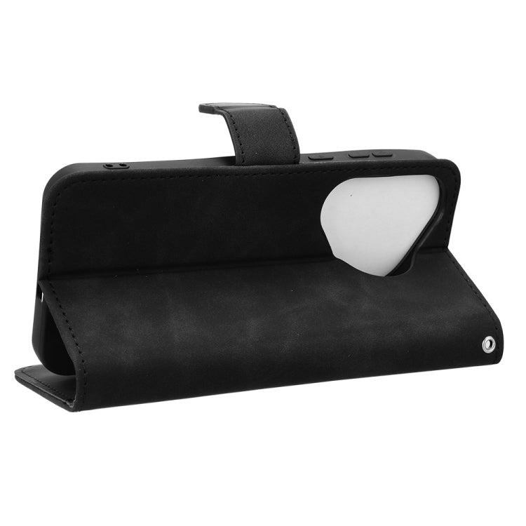 For Huawei Pura 70 Skin Feel Magnetic Flip Leather Phone Case(Black)