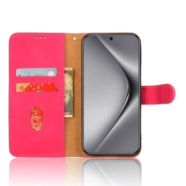 For Huawei Pura 70 Skin Feel Magnetic Flip Leather Phone Case(Rose Red)