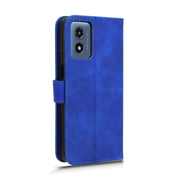 For Motorola Moto G Paly 4G 2024 Skin Feel Magnetic Flip Leather Phone Case(Blue)