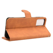 For Motorola Moto G Paly 4G 2024 Skin Feel Magnetic Flip Leather Phone Case(Brown)