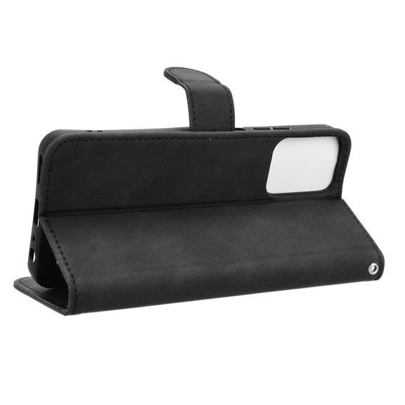 For Motorola Moto G Stylus 5G 2024 Skin Feel Magnetic Flip Leather Phone Case(Black)