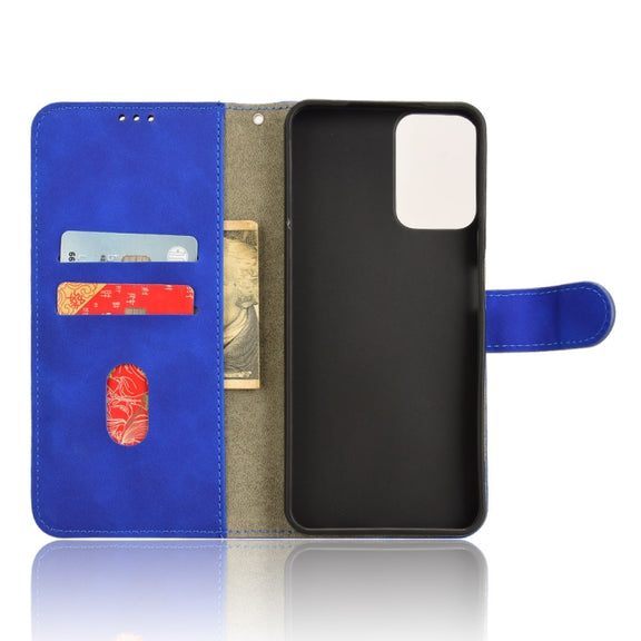 For Motorola Moto G Stylus 5G 2024 Skin Feel Magnetic Flip Leather Phone Case(Blue)