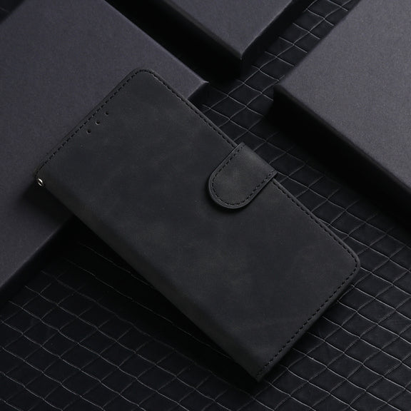 For Motorola Edge 50 Ultra Skin Feel Magnetic Flip Leather Phone Case(Black)