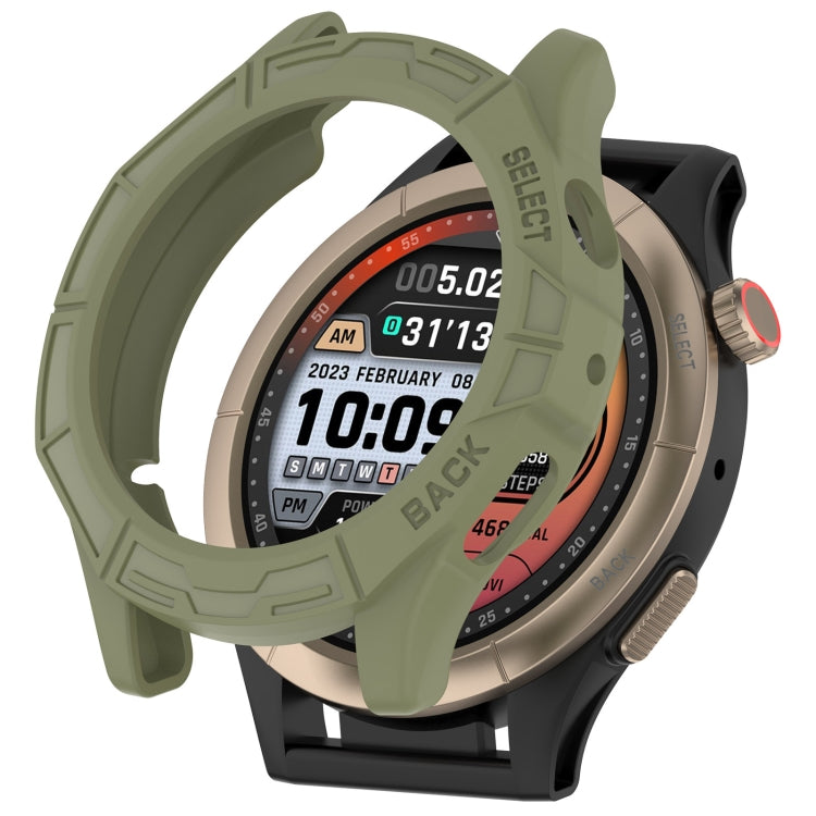 For Amazfit Cheetah / Cheetah Pro Armor Hollow Watch Protective Case(Jungle Green) - Watch Cases by PMC TechLife | Online Shopping South Africa | PMC TechLife