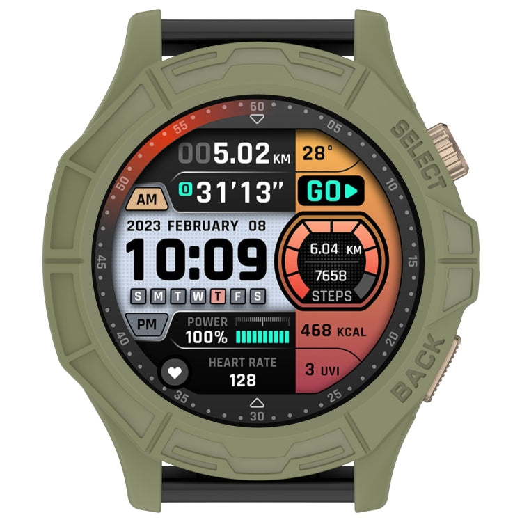For Amazfit Cheetah / Cheetah Pro Armor Hollow Watch Protective Case(Jungle Green) - Watch Cases by PMC TechLife | Online Shopping South Africa | PMC TechLife