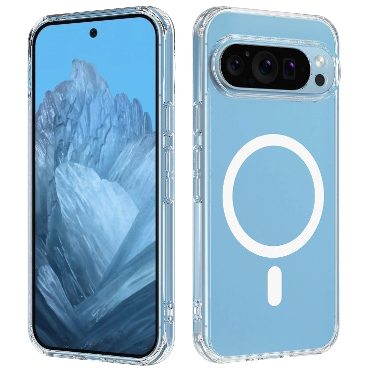 For Google Pixel 9 Pro XL MagSafe Clear Acrylic PC Hybrid TPU Phone Case(Transparent) - Google Cases by PMC TechLife | Online Shopping South Africa | PMC TechLife | Buy Now Pay Later Mobicred