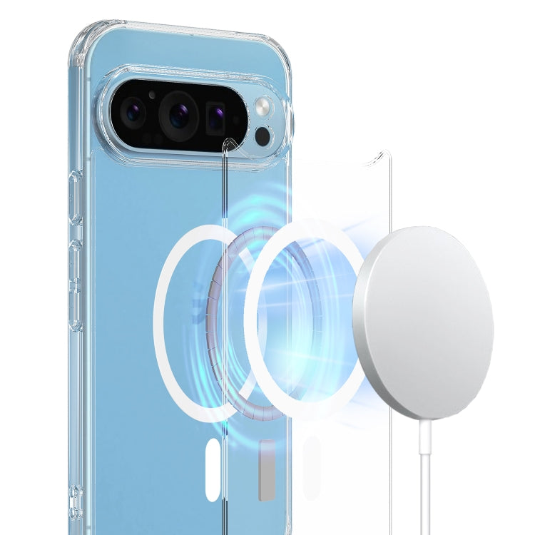 For Google Pixel 9 Pro XL MagSafe Clear Acrylic PC Hybrid TPU Phone Case(Transparent) - Google Cases by PMC TechLife | Online Shopping South Africa | PMC TechLife | Buy Now Pay Later Mobicred