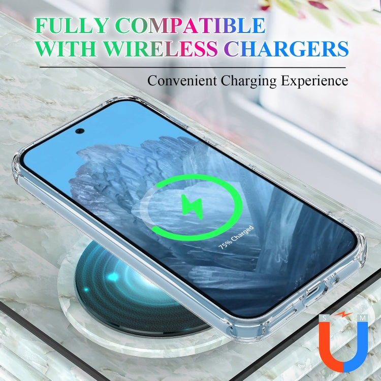 For Google Pixel 9 Pro XL MagSafe Clear Acrylic PC Hybrid TPU Phone Case(Transparent) - Google Cases by PMC TechLife | Online Shopping South Africa | PMC TechLife | Buy Now Pay Later Mobicred