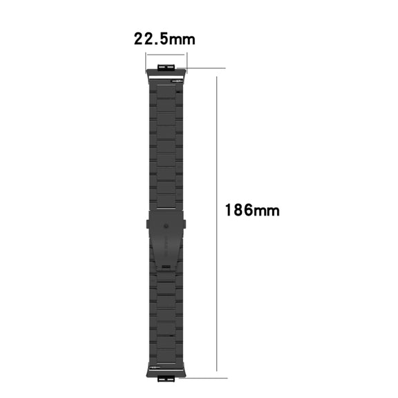 For Huawei Watch Fit Special Edition Three Strains Stainless Steel Watch Band(Silver)