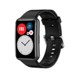 For Huawei Watch Fit Special Edition Silicone Silver Steel Buckle Watch Band(Black) - Watch Bands by PMC TechLife | Online Shopping South Africa | PMC TechLife