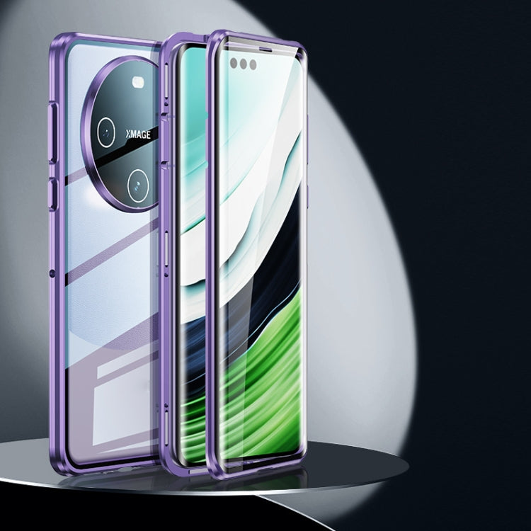 For Huawei Mate 60 Magnetic Double-side HD Tempered Glass Phone Case(Purple) - free shipping - PMC TechLife - Order now!