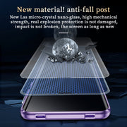 For Huawei Mate 60 Magnetic Double-side HD Tempered Glass Phone Case(Purple)