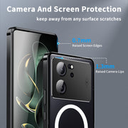 For Xiaomi Redmi K60 Ultra / 13T / 13T Pro Aromatherapy Magnetic Metal Phone Case(Black)