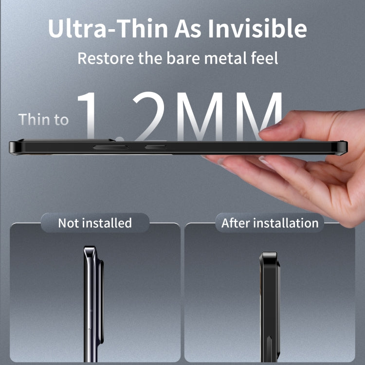 For Xiaomi Redmi K60 Ultra / 13T / 13T Pro Aromatherapy Magnetic Metal Phone Case(Black)