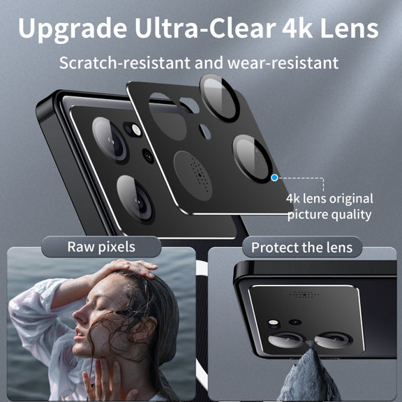 For Xiaomi Redmi K60 Ultra / 13T / 13T Pro Aromatherapy Magnetic Metal Phone Case(Black)