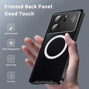 For Xiaomi Redmi K60 Ultra / 13T / 13T Pro Aromatherapy Magnetic Metal Phone Case(Black)