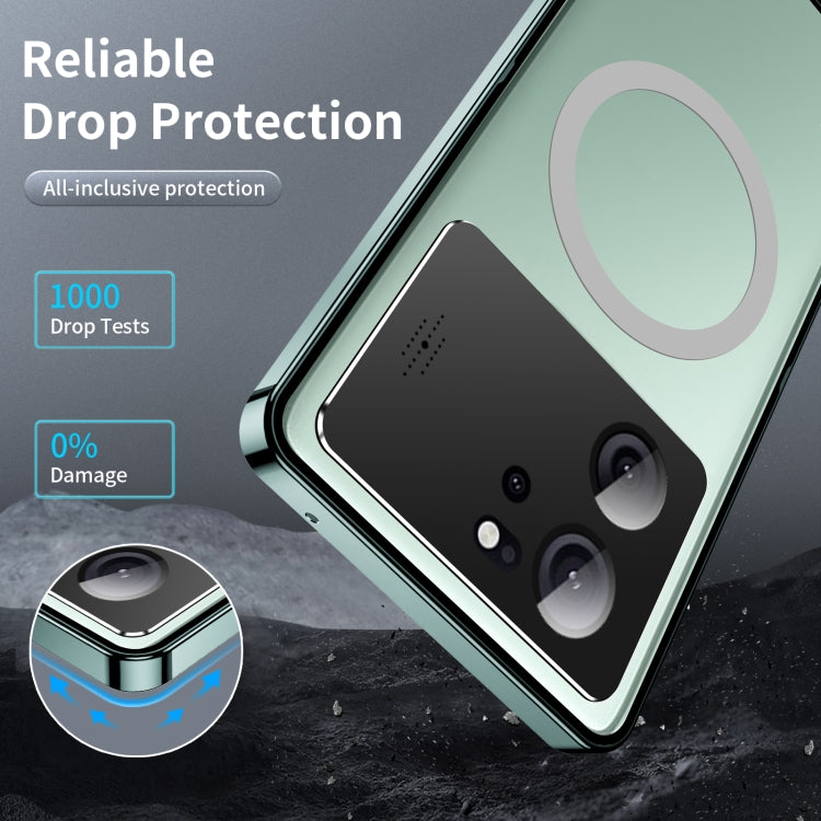 For Xiaomi Redmi K60 Ultra / 13T / 13T Pro Aromatherapy Magnetic Metal Phone Case(Green)
