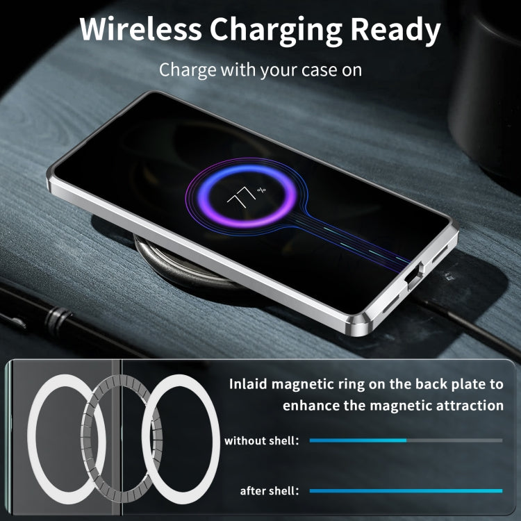 For Xiaomi Redmi K60 Ultra / 13T / 13T Pro Aromatherapy Magnetic Metal Phone Case(Silver) - free shipping - PMC Jewellery - Order now!
