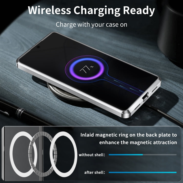 For Xiaomi 14 Aromatherapy Magnetic Metal Phone Case(Silver) - 14 Cases by PMC TechLife | Online Shopping South Africa | PMC TechLife