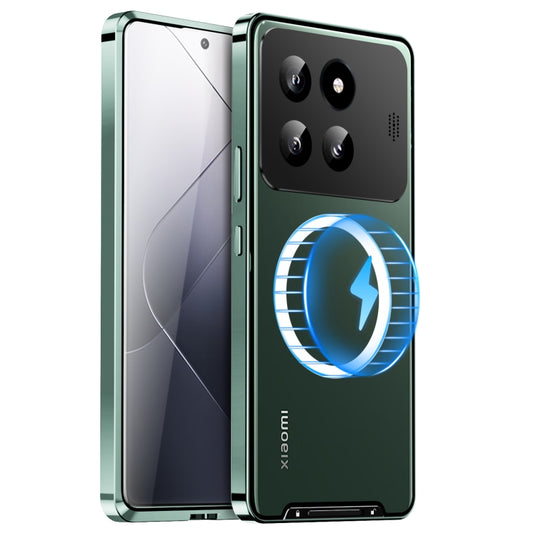 For Xiaomi 14 Pro Aromatherapy Magnetic Metal Phone Case(Green) - free shipping - PMC Jewellery - Order now!