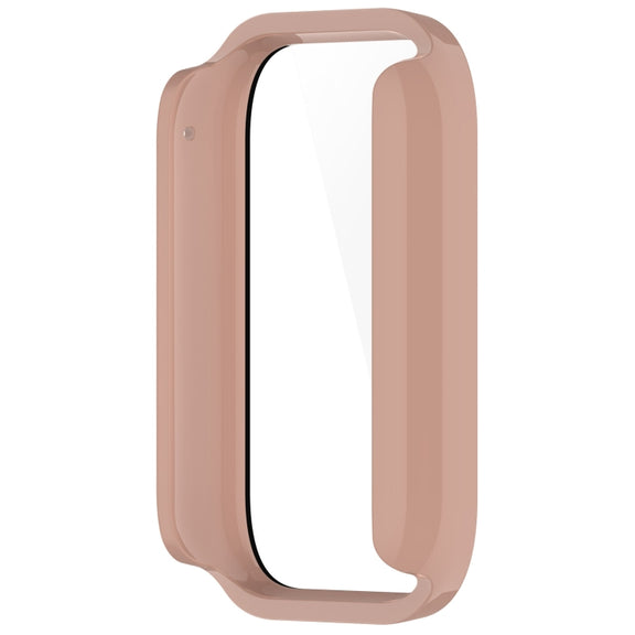 For Xiaomi Mi Band 8 Pro PC + Tempered Glass Film Integrated Watch Protective Case(Pink)