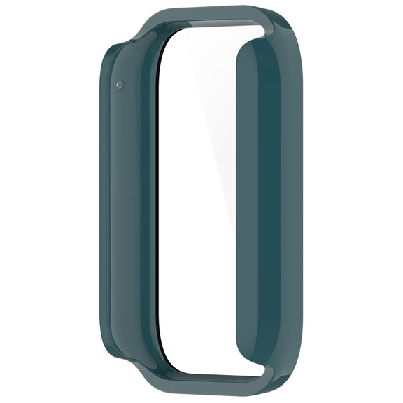 For Xiaomi Mi Band 8 Pro PC + Tempered Glass Film Integrated Watch Protective Case(Pine Green)