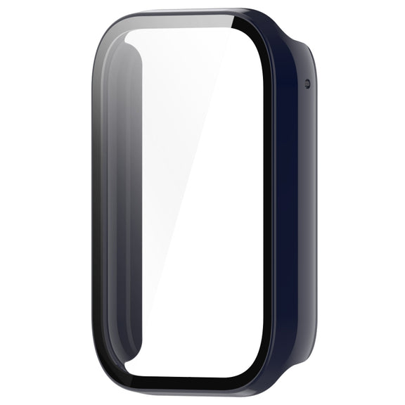 For Xiaomi Mi Band 8 Pro PC + Tempered Glass Film Integrated Watch Protective Case(Ink Blue)