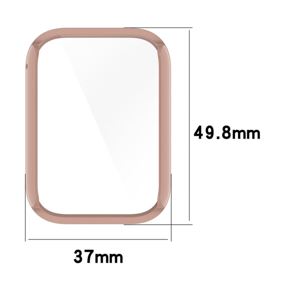 For Xiaomi Mi Band 8 Pro PC + Tempered Glass Film Integrated Watch Protective Case(Black)